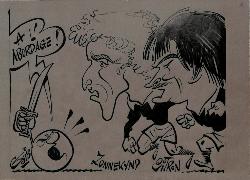 CARICATURE ORIGINALE DE ZOONEKYND ET CITRON (DUNKERQUE)