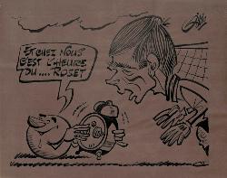 CARICATURE ORIGINALE DE JEAN-PIERRE ROSET