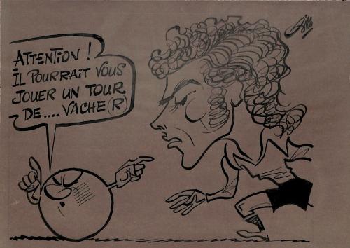 CARICATURE ORIGINALE DE PATRICK VACHER