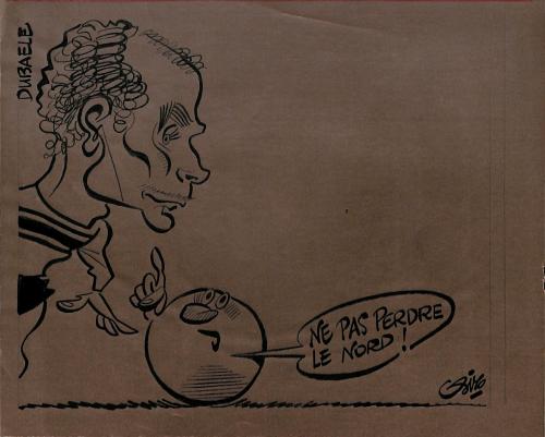 CARICATURE ORIGINALE DE CLAUDE DUBAËLE