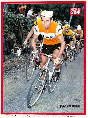 PHOTO DE JEAN-CLAUDE THEILLIÈRE SUPPLÉMENT DU MIROIR DU CYCLISME 1968