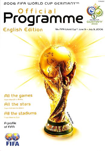 PROGRAMME OFFICIEL DE LA COUPE DU MONDE FIFA EN 2006 EN ALLEMAGNE
