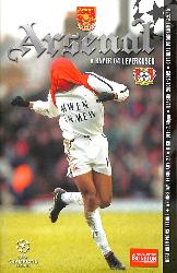 PROGRAMME OFFICIEL DU MATCH ARSENAL VS BAYER LEVERKUSEN DU 27 FÉVRIER 2002
