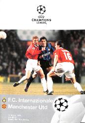 PROGRAMME OFFICIEL CHAMPIONS LEAGUE INTER MILAN VS MANCHESTER UNITED DU 17 MARS 1999