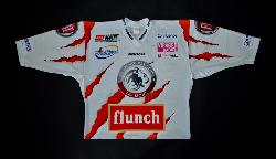 MAILLOT DE HOCKEY SUR GLACE DU LYON HOCKEY CLUB AVEC AUTOGRAPHES DES JOUEURS