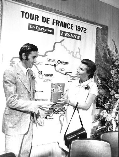 PHOTO ORIGINALE DE PRESSE D'EDDY MERCKX AU TOUR DE FRANCE 1972