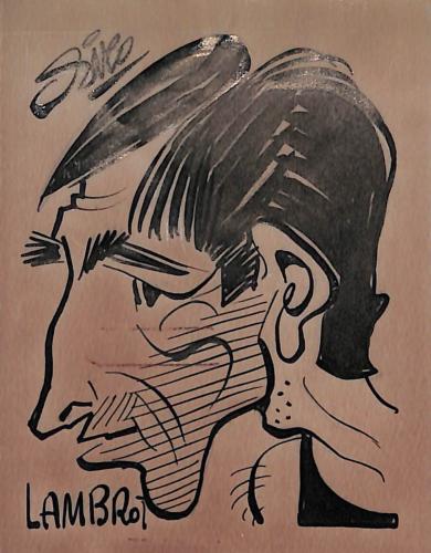 Caricature originale de Jean-Paul LAMBROT (FR) Athlétisme