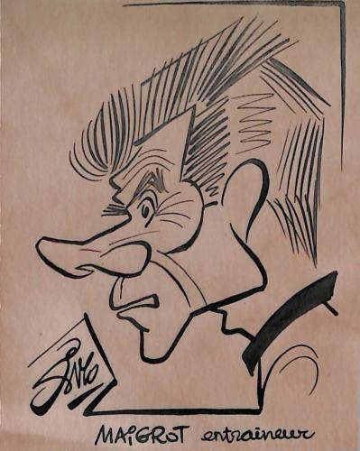 Caricature originale de Joseph MAIGROT (FR) Athlétisme