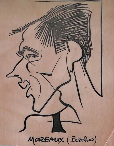 Caricature originale de MOREAUX (FR) Athlétisme (à déterminer)