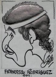 Caricature originale de Francisco RODRIGUEZ (COL)