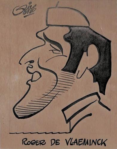 Caricature originale de Roger DE VLAEMINCK (BEL)