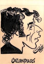 CARICATURE ORIGINALE DE CHARLES ORLANDUCCI (SC BASTIA)