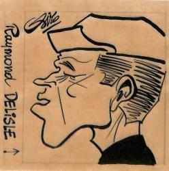 Caricature originale de Raymond DELISLE (FR)