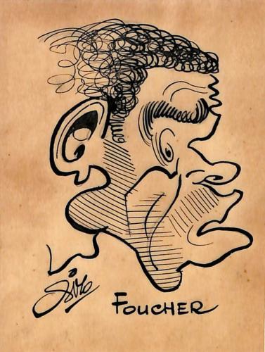 Caricature originale d'André FOUCHER (FR)