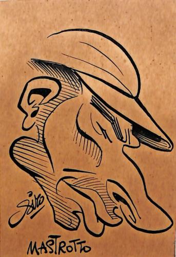 Caricature originale de Raymond MASTROTTO (FR)