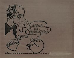 CARICATURE ORIGINALE D'EUGÈNE LAFFON