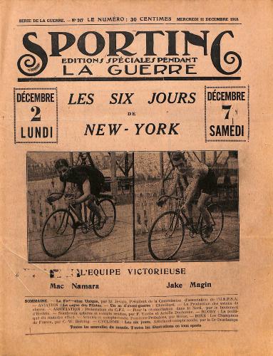 SPORTING N°217 DU 11 DÉCEMBRE 1918