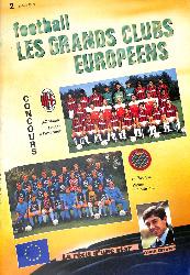 MAGAZINE FOOTBALL N°2 LES GRANDS CLUBS EUROPÉENS DE 1989