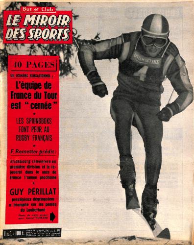 BUT ET CLUB LE MIROIR DES SPORTS N°836 DU 16 JANVIER 1961