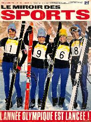 BUT ET CLUB LE MIROIR DES SPORTS N°1217 DU 4 JANVIER 1968