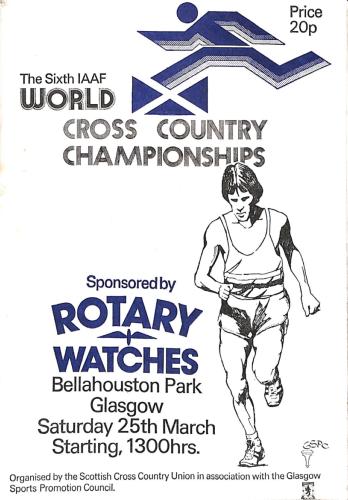PROGRAMME OFFICIEL CHAMPIONNAT DU MONDE DE CROSS-COUNTRY 1978