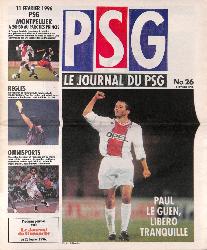 Le journal du PSG N°26 du 4 février 1996