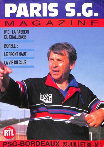 Magazine du Paris S.G. N°1 du 23 juillet 1988