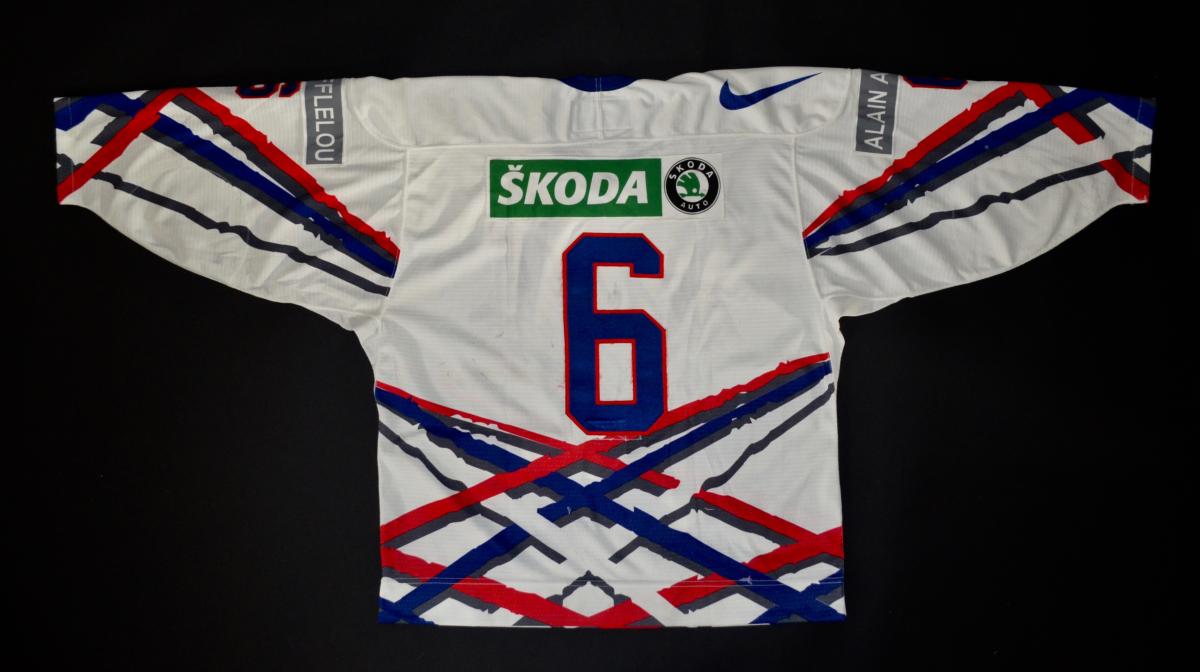 MAILLOT DE HOCKEY SUR GLACE MODÈLE MATCH ÉQUIPE DE FRANCE N°6