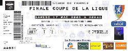 Billet entier FC Sochaux vs A.S. Monaco du 17 mai 2003