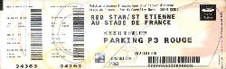 Billet entier Red Star vs A.S. Saint-Etienne le 10 mars 1999
