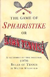 LIVRE « THE GAME OF SPHAIRISTIKE OR LAWN TENNIS » BY WINGFIELD