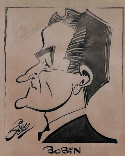 Caricature originale de Robert BOBIN (FR) Athlétisme