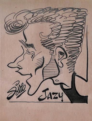 Caricature originale de Michel JAZY (FR) Athlétisme