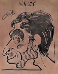 Caricature originale de Jean-Claude NALLET (FR) Athlétisme