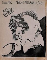 Caricature originale de Guy TEXEREAU (FR) Athlétisme