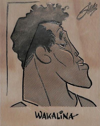 Caricature originale de Pételo WAKALINA (FR) Athlétisme