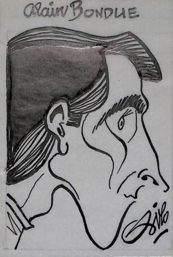 Caricature originale d'Alain BONDUE (FR)