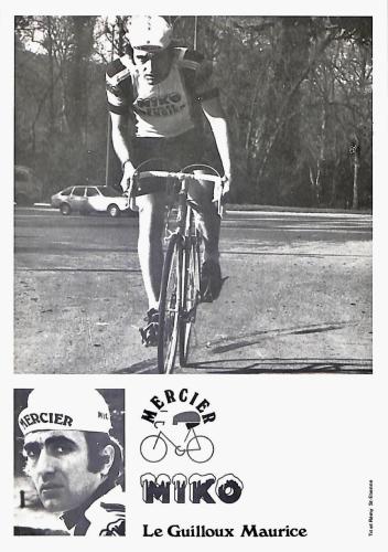 ENSEMBLE DE 20 CARTES PHOTO DE MAURICE LE GUILLOUX DE L'ÉQUIPE MIKO MERCIER ANNÉES 70
