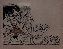 CARICATURE ORIGINALE DE LUCIANO ET DESSONS (TOULON)