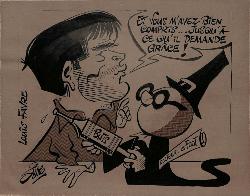CARICATURE ORIGINALE DE LOUIS FAVRE