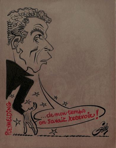 CARICATURE ORIGINALE DE PIERRE/GÉRARD PLEIMELDING