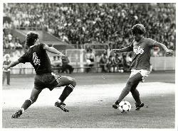 PHOTO ORIGINALE DE PRESSE DE JOHNNY REP À L'AS SAINT-ÉTIENNE VS AUSTRIA VIENNE DU 17 JUILLET 1979