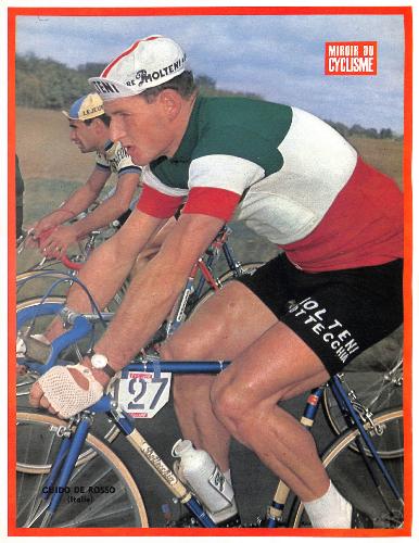 PHOTO DE GUIDO DE ROSSO SUPPLÉMENT DU MIROIR DU CYCLISME 1965