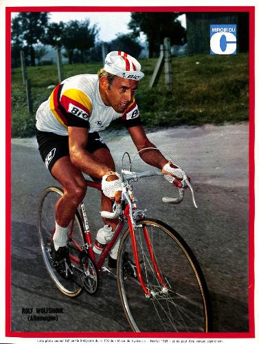 PHOTO DE ROLF WOLFSHOHL SUPPLÉMENT DU MIROIR DU CYCLISME 1969