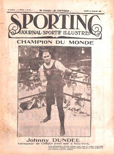 SPORTING N°652 DU 31 JUILLET 1923