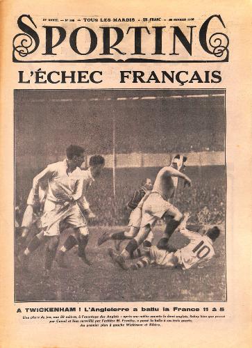 SPORTING N°995 DU 25 FÉVRIER 1930