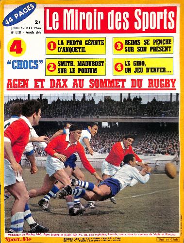 BUT ET CLUB LE MIROIR DES SPORTS N°1131 DU 12 MAI 1966