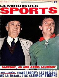 BUT ET CLUB LE MIROIR DES SPORTS N°1158 DU 17 NOVEMBRE 1966