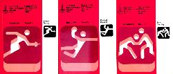 ENSEMBLE DE 21 FASCICULES DES RÉSULTATS OFFICIELS DES JEUX OLYMPIQUES DE MOSCOU 1980
