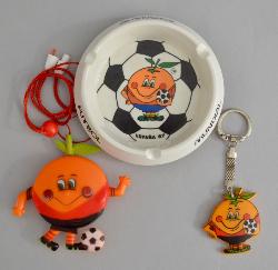LOT OBJETS COUPE MONDE DE FOOTBALL ESPAGNE 1982